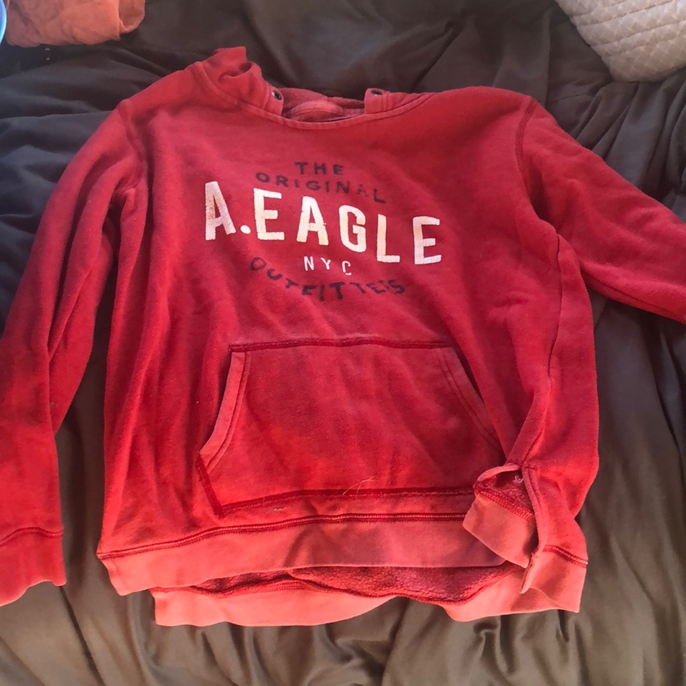 Red Relaxed American Eagle sweatshirt